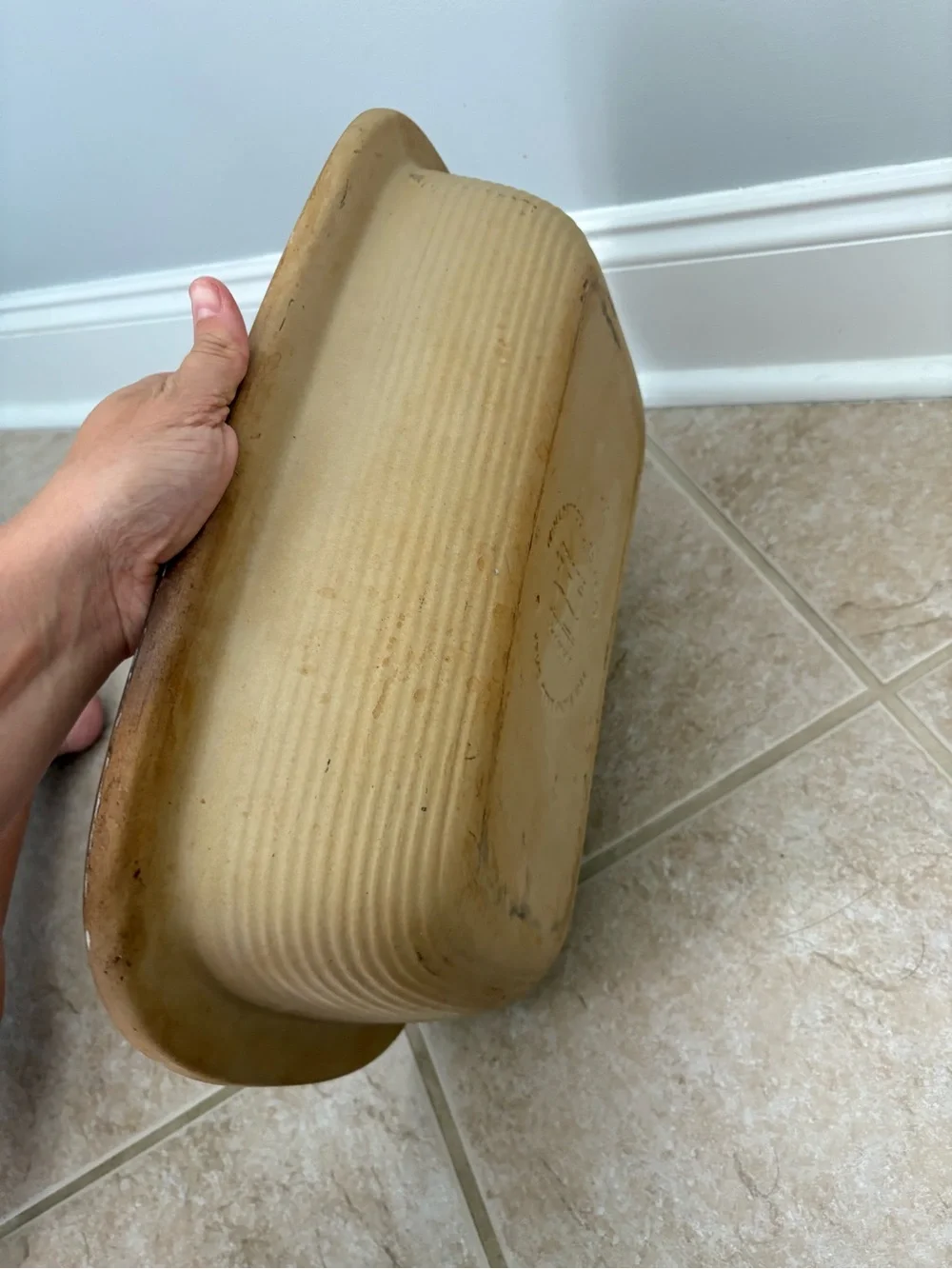 Pampered Chef Family Heritage Large Deep Casserole Roaster from their stoneware